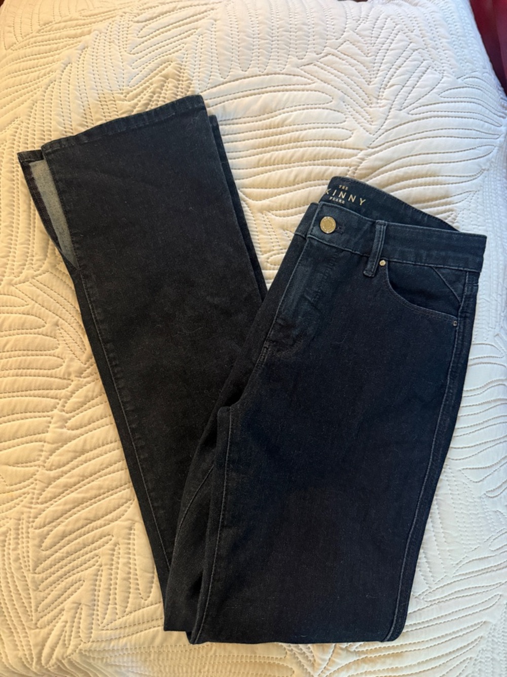 White House Black Market Black Skinny Flare Jeans - High-Rise Wide Leg